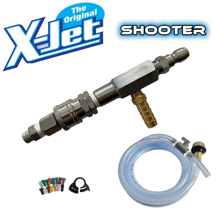 X-Jet Shooter, hose, nozzle attachments & inserts