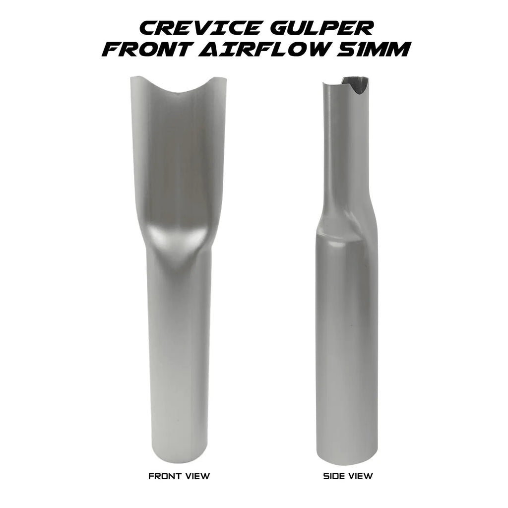 gutter clearing nozzle for front airflow