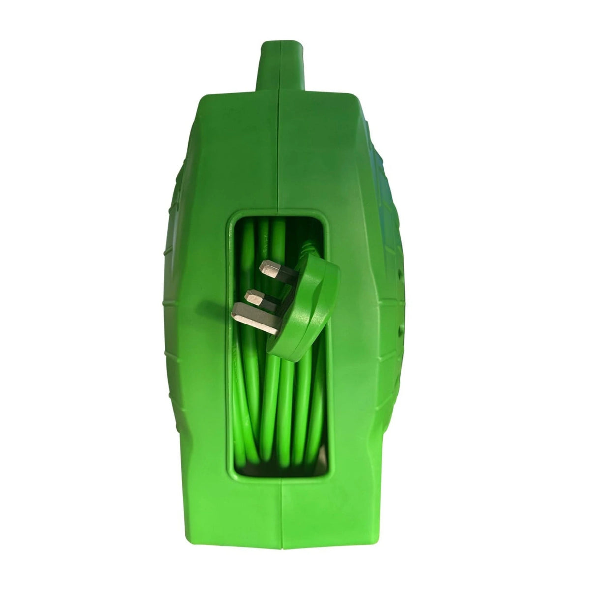 The GVS 13A 25M Extension Cable Reel 1.25mm² core side view. Enclosed case. Suitable for running the Panther gutter vacuum