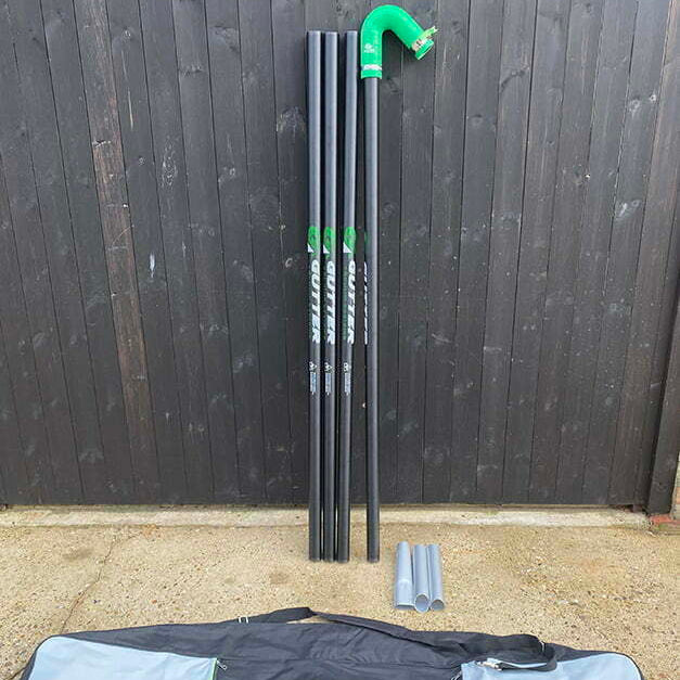 20ft 44mm Carbon Fibre Composite Gutter Vacuum Pole Kit