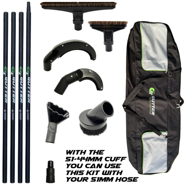 20ft Carbon Fibre Internal High Level Cleaning Kit For 72mm Cyclonic System