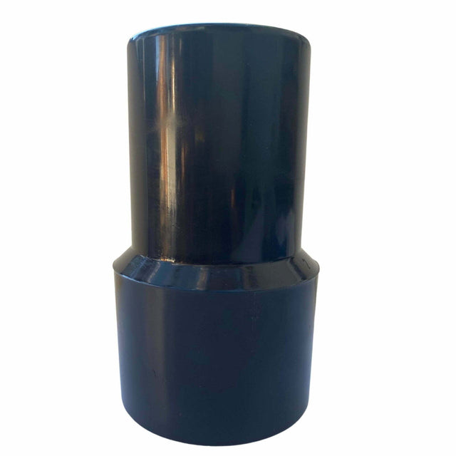 The 38mm vacuum hose cuff fits 38mm industrial and commercial hoses, easily screws on, and inserts directly into a reducer for a secure connection.
