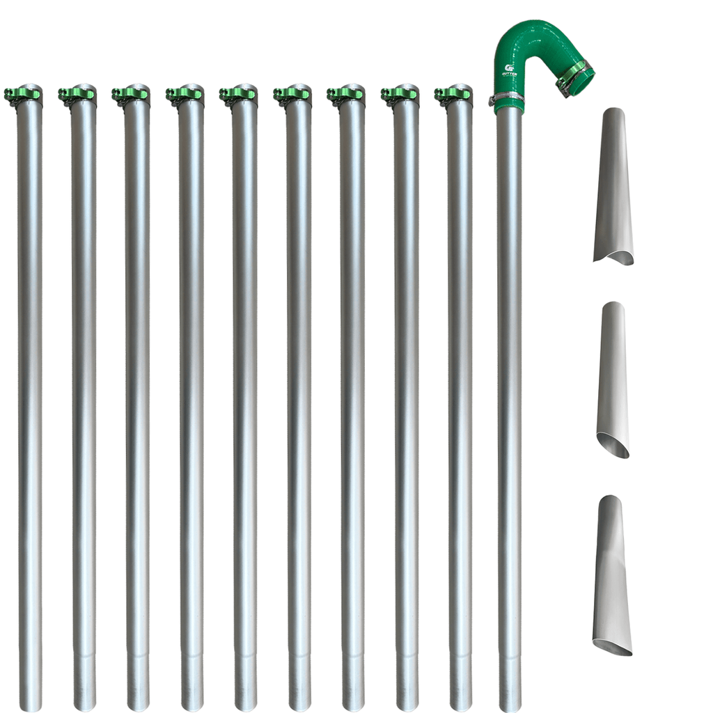 40ft Aerospace Aluminium 51mm Gutter Vacuum Poles