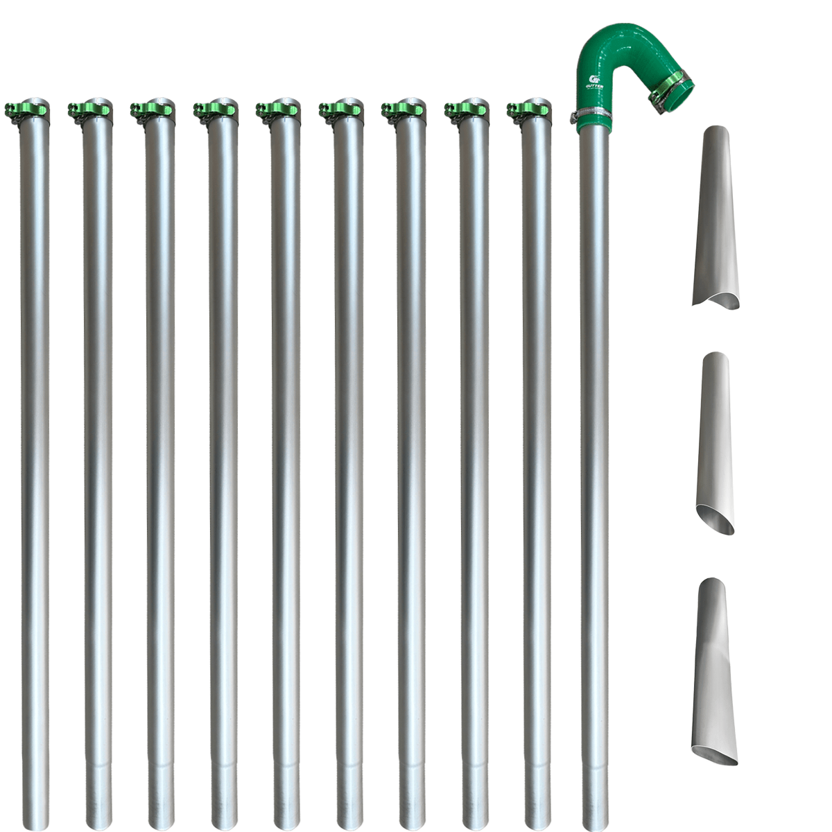 40ft Aerospace Aluminium 51mm Gutter Vacuum Poles