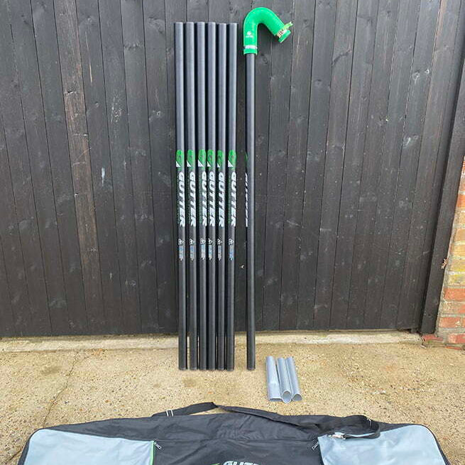 44mm carbon fibre composite gutter poles are made of a 50% carbon fibre and 50% fibre glass mix making them stronger than other hybrid poles on the market