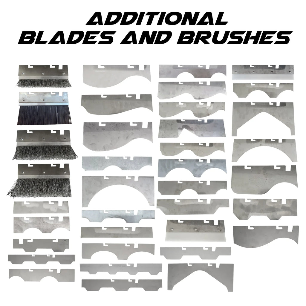 Additional Scraper Blades and Brushes for our roof scraping range.