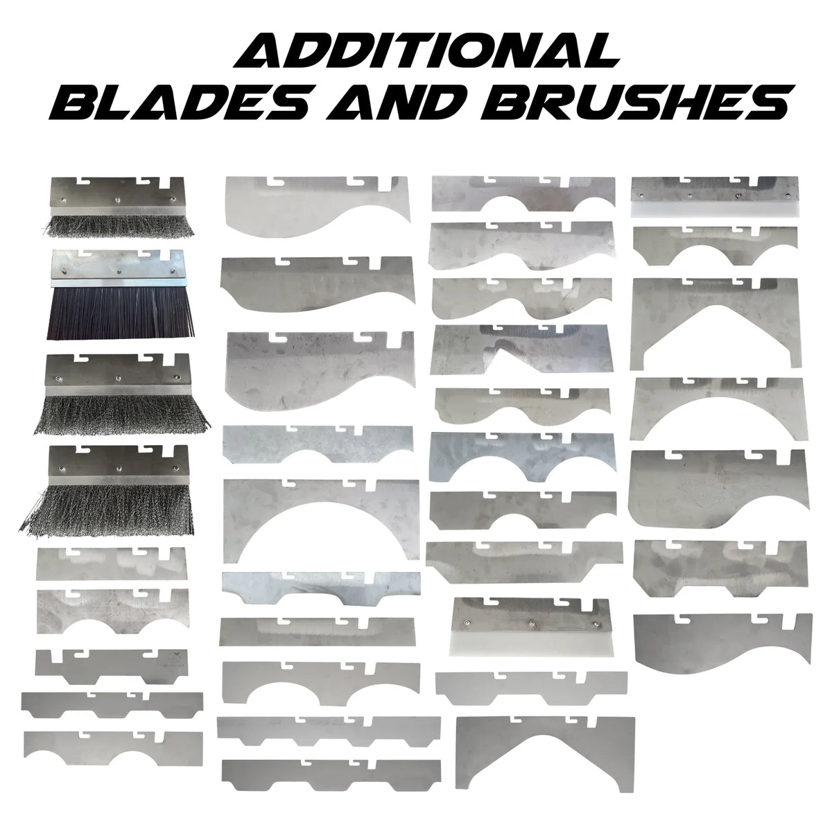 Additional Scraper Blades and Brushes for our roof scraping range.