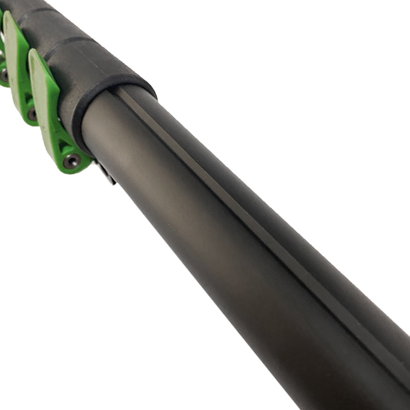 Ally-Conda Roof Scraping Pole - Close up of pole and clamps