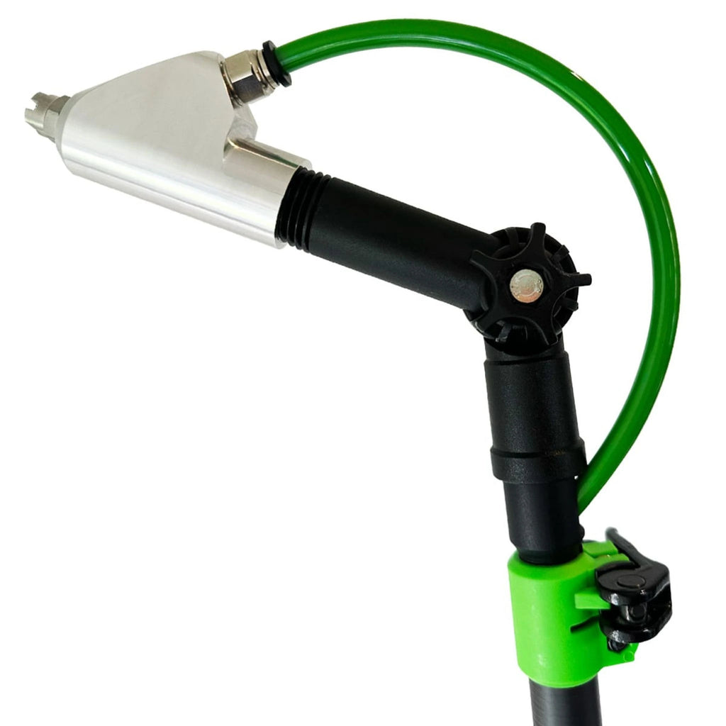 Softwashing aluminium assault nozzle for chemical application