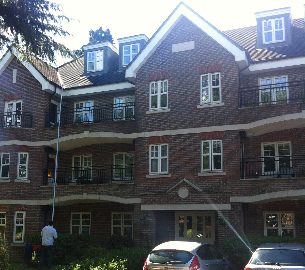 Aquafed exterior cleaning work