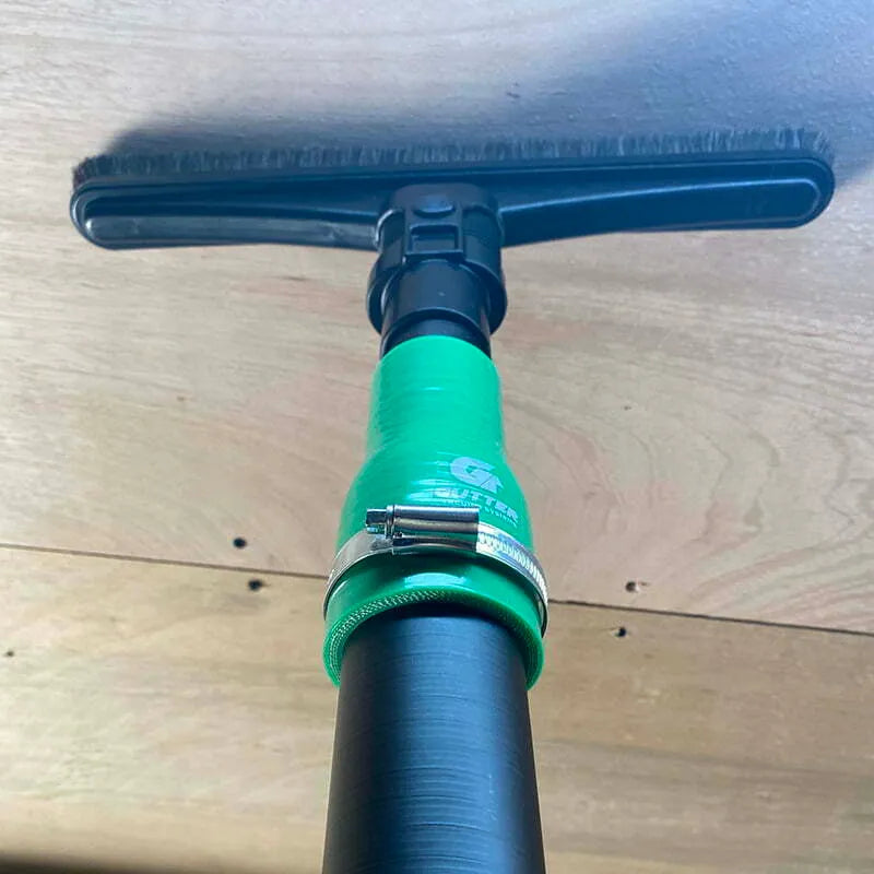 Carbon Pole with 51mm Cuff and internal cleaning brush, using on wooden ceiling