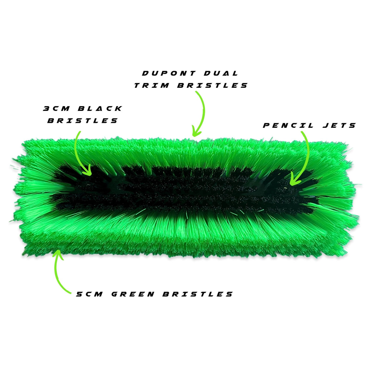 DuPont Double Trim Sill Brush 10" (26cm) - Bristle View