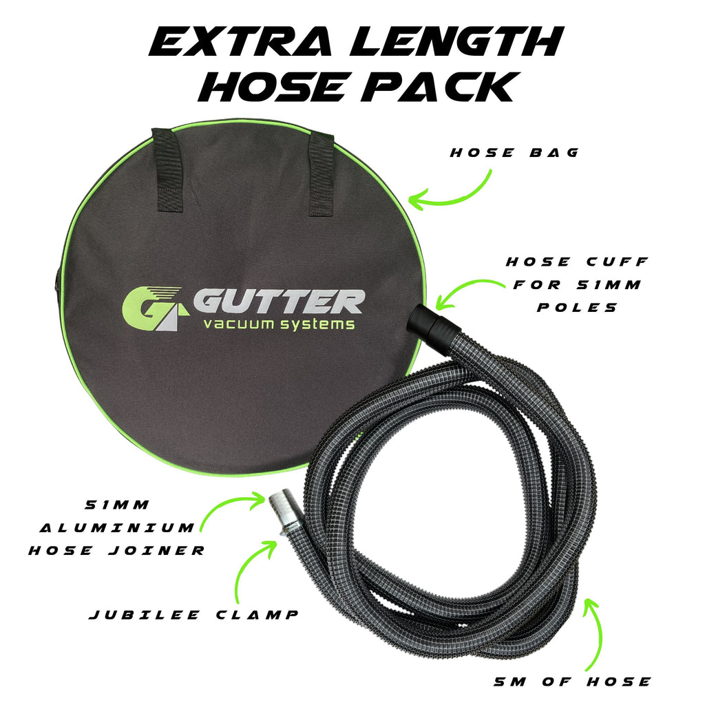 Extra Length - Hose Pack - includes, hose bag, 5m wire reinforced hose, ally joiner and hose cuff