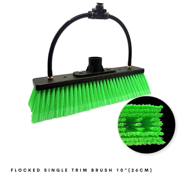 Flocked Single Trim Brush 10" (26cm) - Window Cleaning Brush 