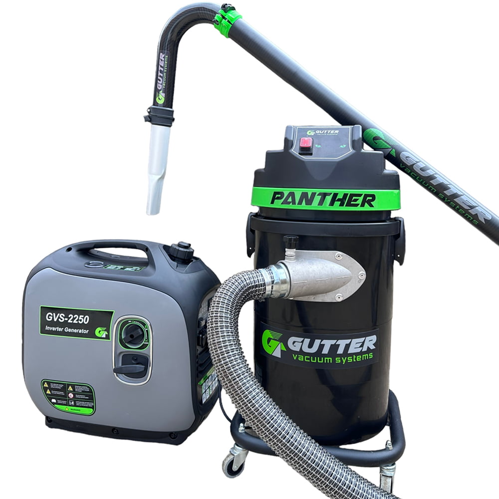GVS-2250 Inverter Generator with the 1700w Panther Gutter Vacuum System