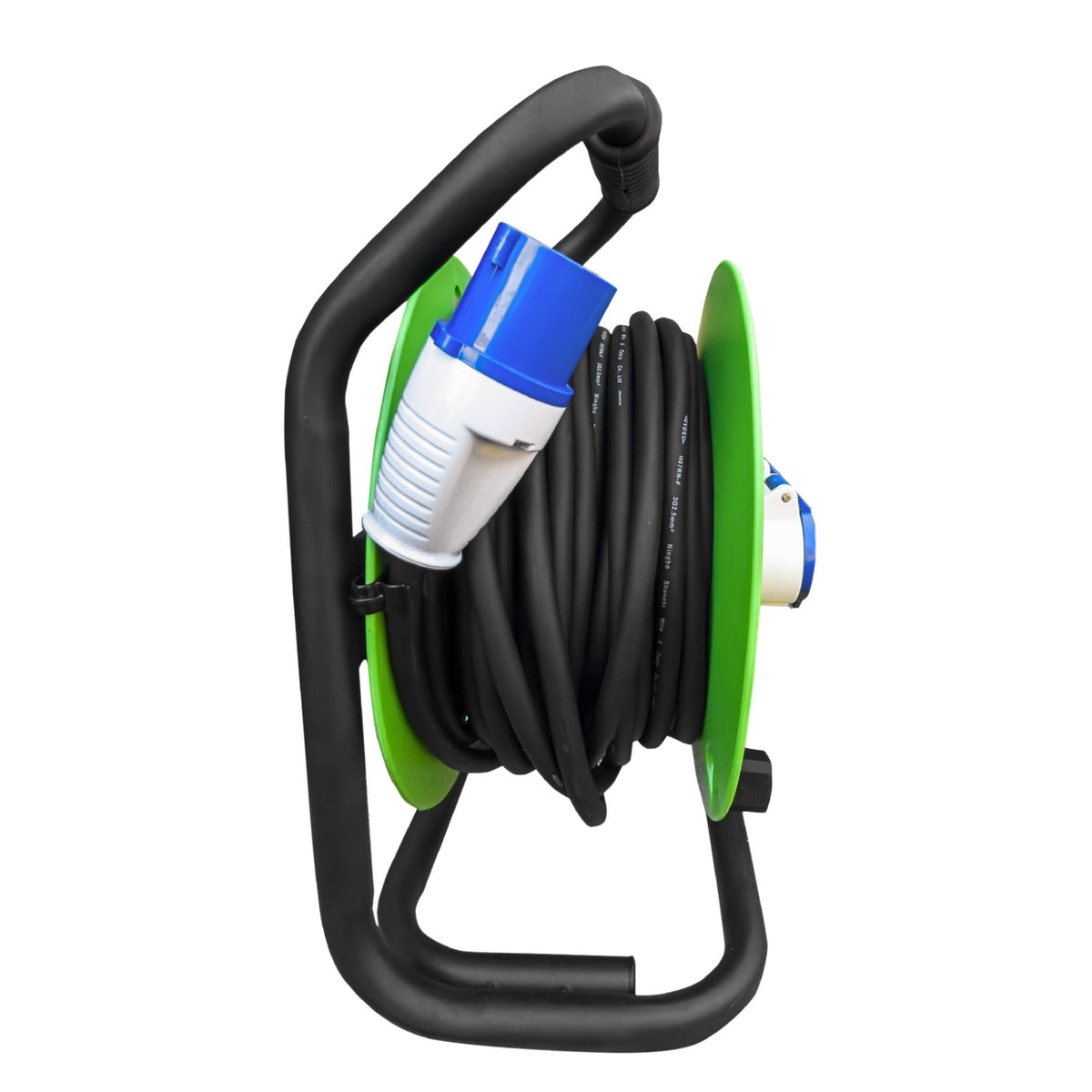 GVS 16A 25M Extension Cable Reel 2.5mm² core - Side View
