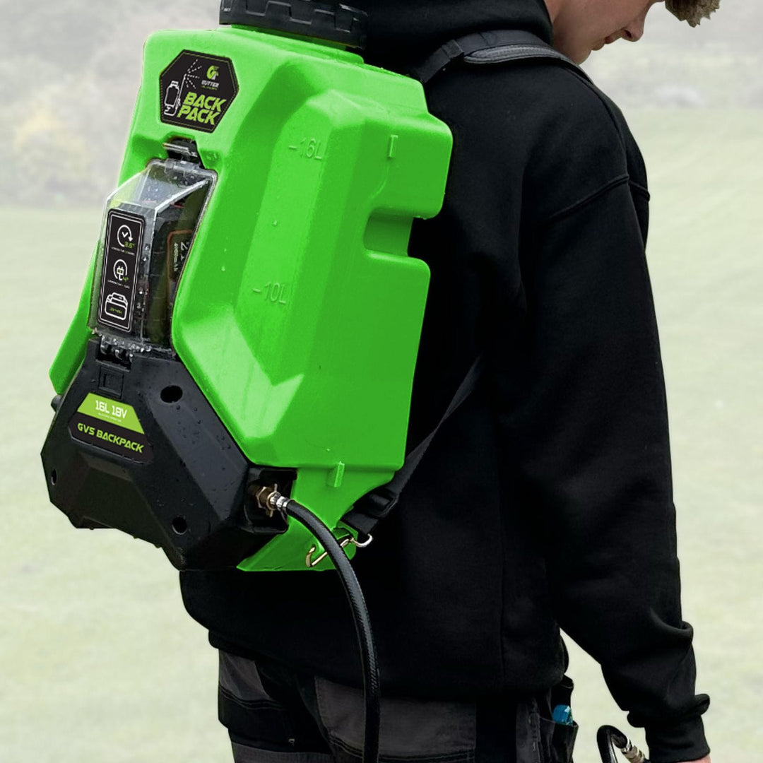 Backpack sprayer and soft washing equipment