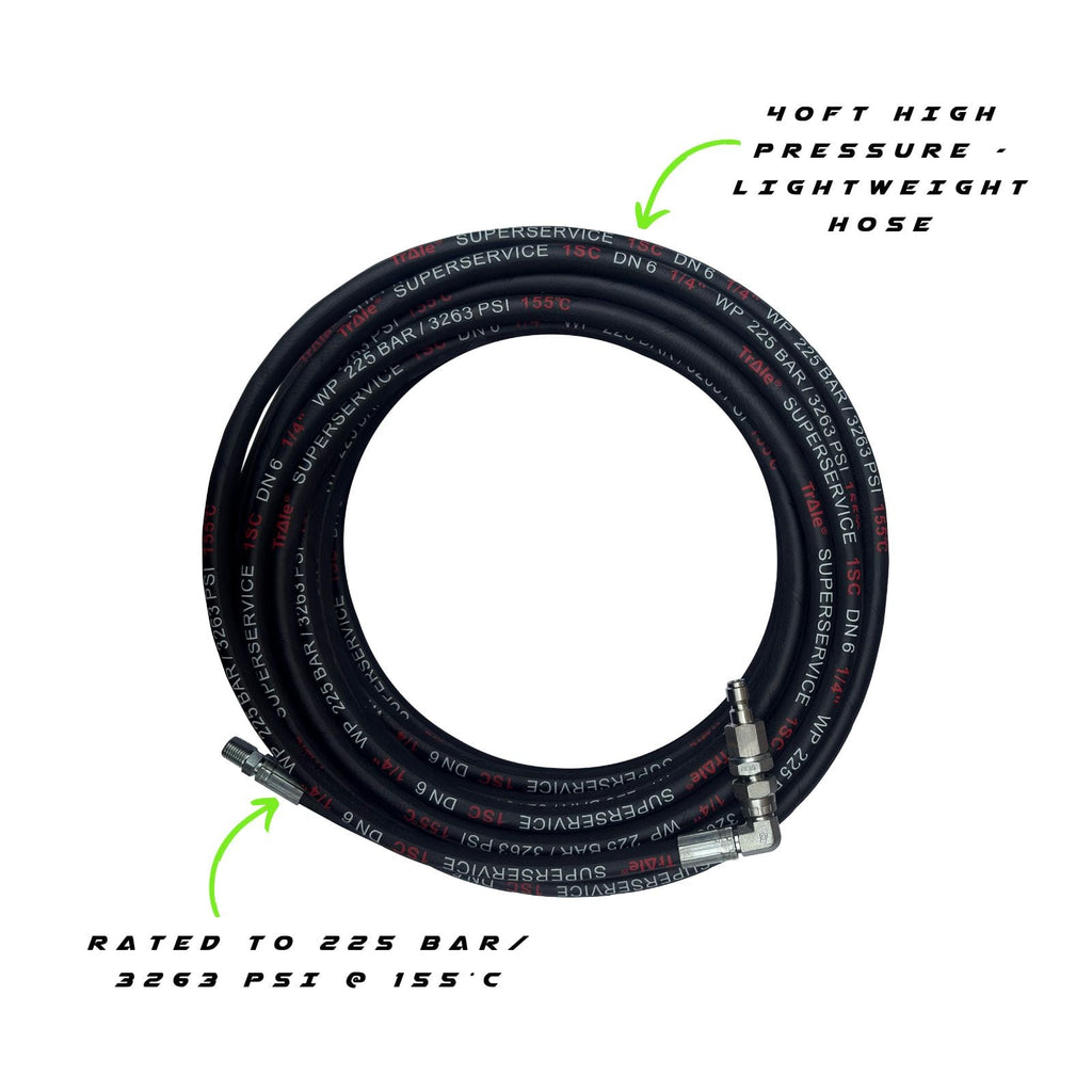 GVS 35 Power Pole Conversion Kit: 40ft high-pressure Hose Rated to 225 bar @ 155°c.