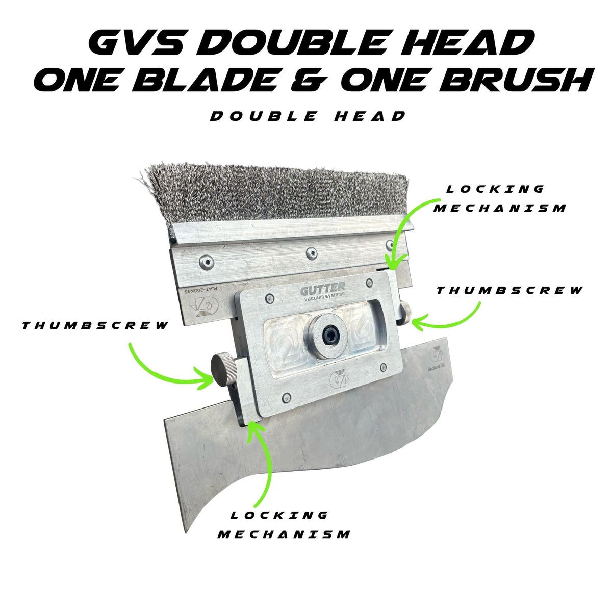 GVS Double Roof Scraper Head Specifications