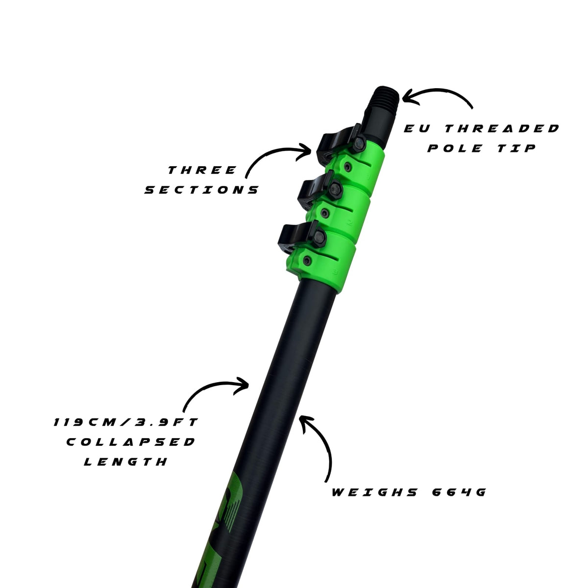 GVS Fusion 10ft Hybrid Telescopic Water Fed Pole Specifications