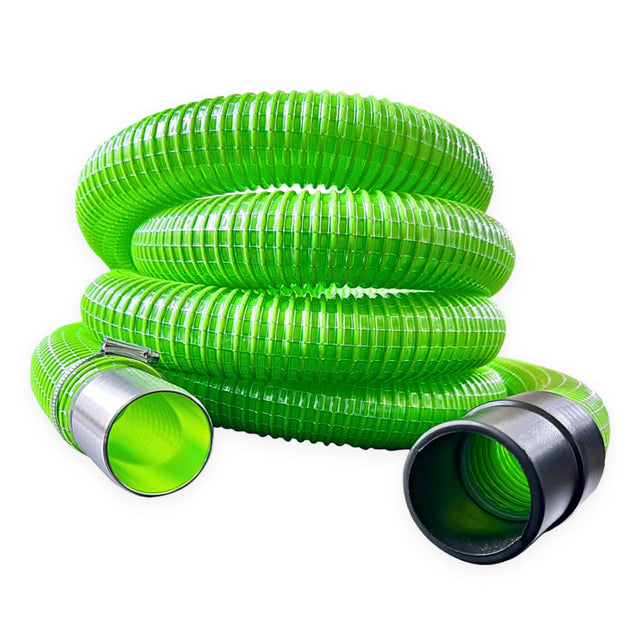 GVS Green Wire Reinforced Hose with Ends Joiner.