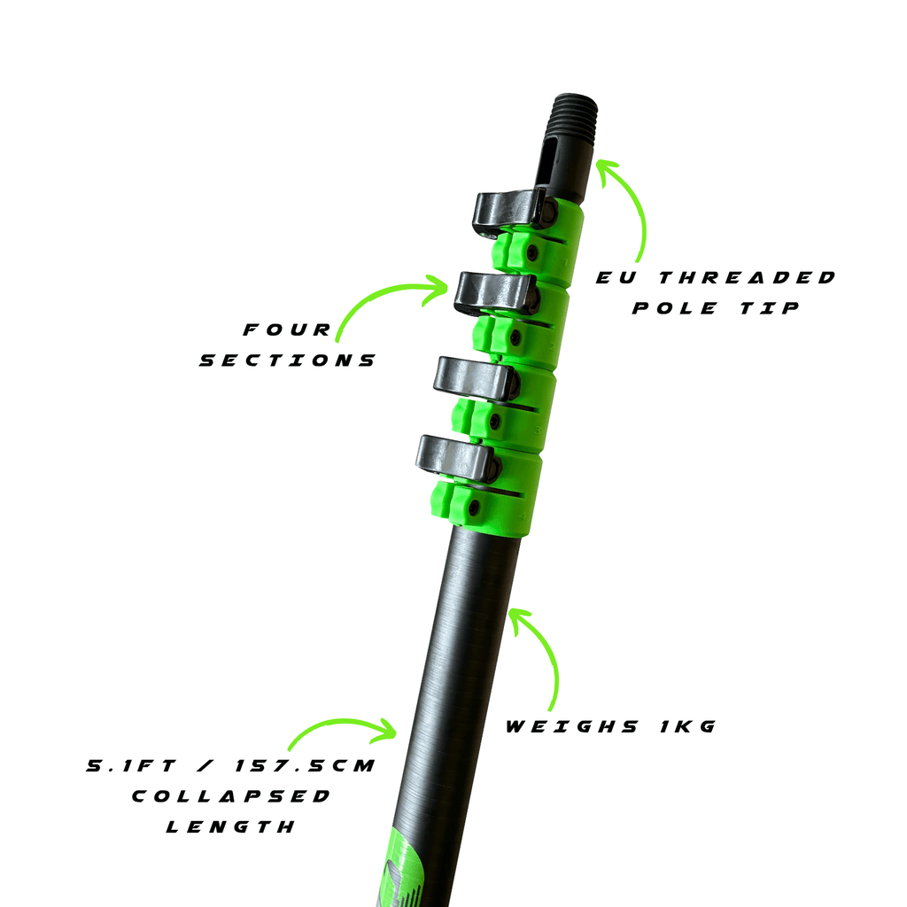 GVS Pro-18 - Close up of Sections and EU Threaded Pole Tip