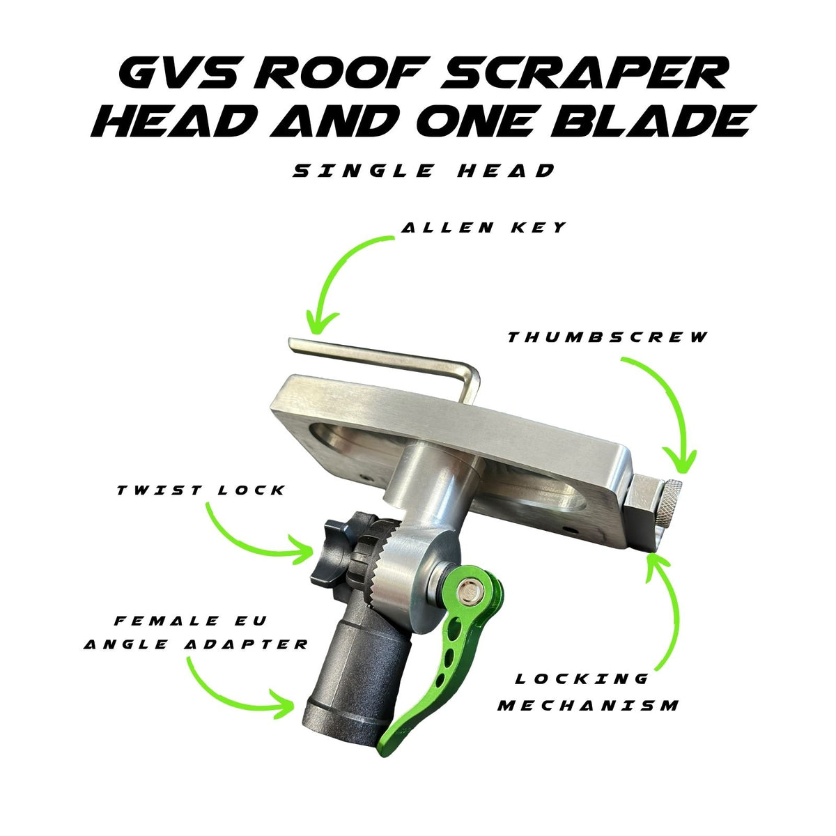 GVS Roof Scraper Head Specifications