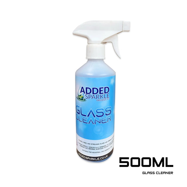 Glass Cleaner - 500ml - Added Sparkle - Glass Cleaner is specially formulated to clean without leaving residue or smears, even in direct sunlight. 