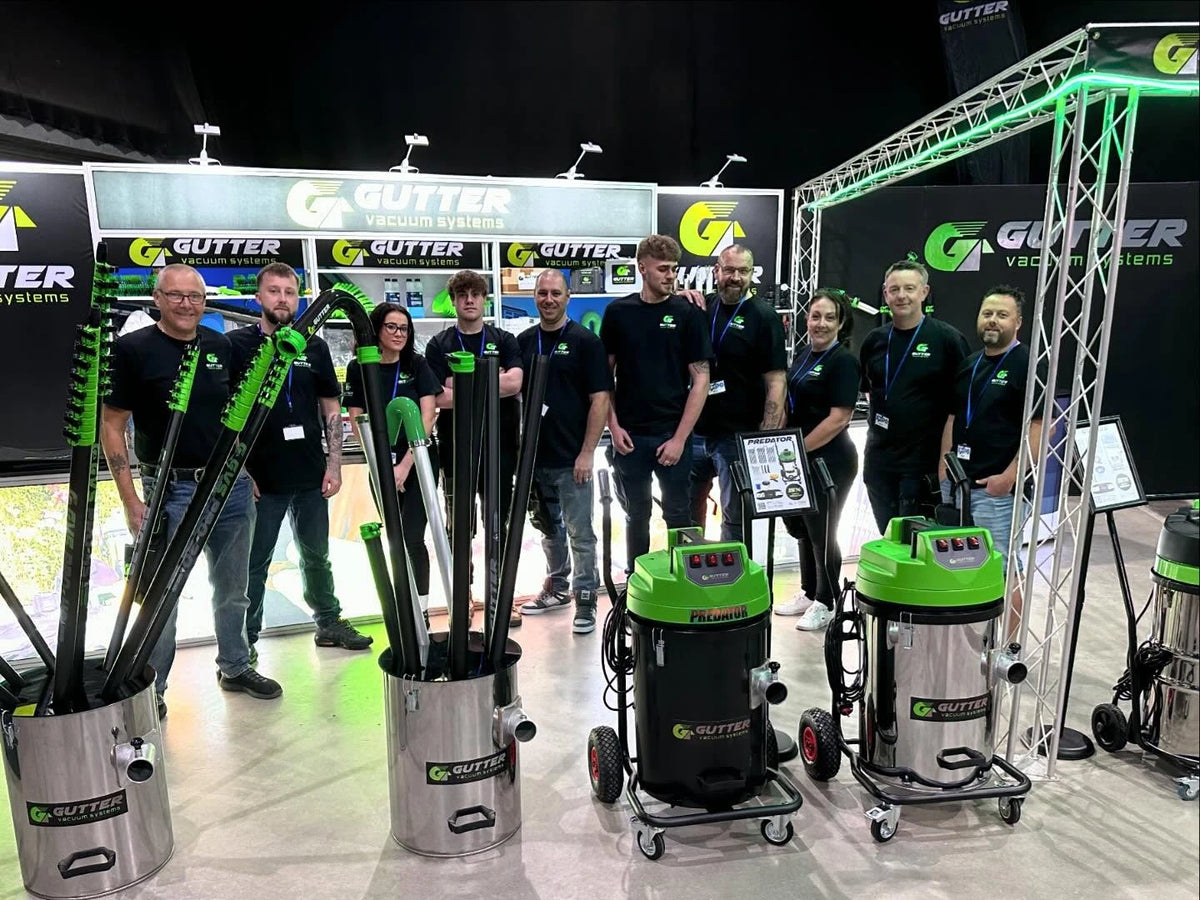 Gutter Vacuum Systems team at industry show