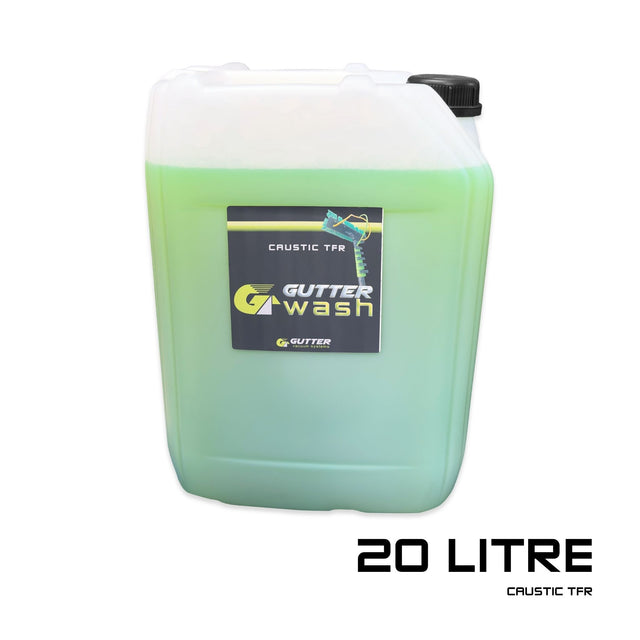 Gutter Wash caustic TFR is a concentrated TFR that is excellent for removing dirt and grime from UPVC surfaces including gutters, downpipes and conservatories.