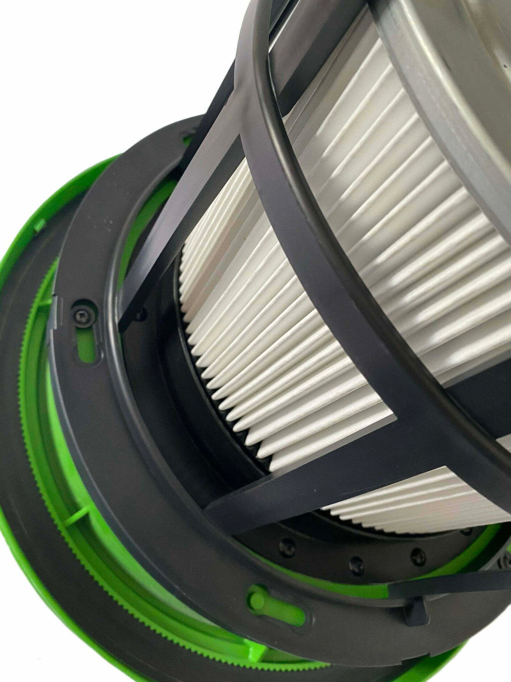 Hepa filter securing mechanism close up