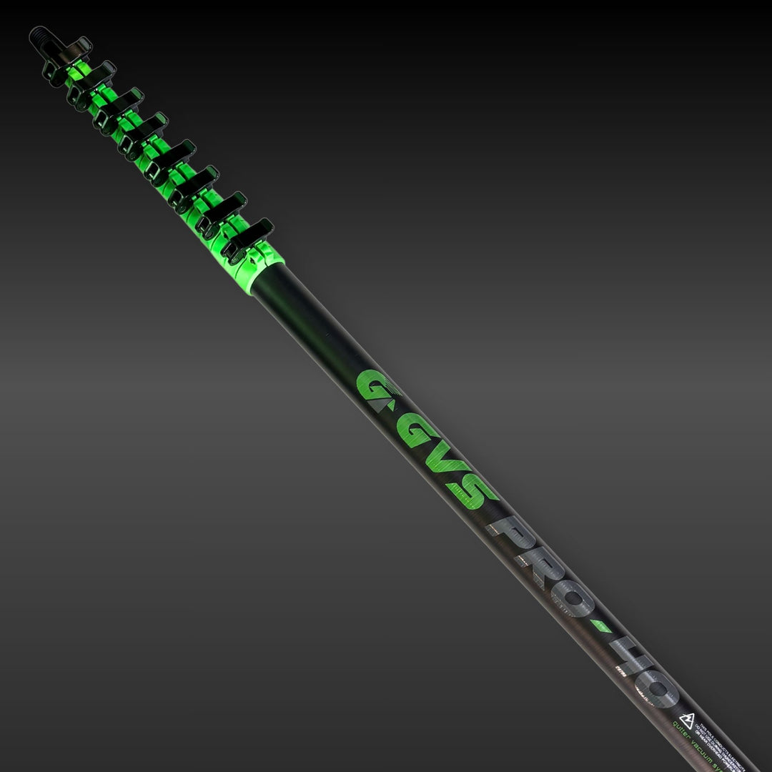 Carbon fibre pole for commercial window cleaning