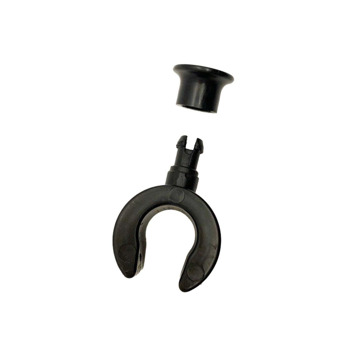 Hinge bracket retaining clip for the GVS 3000 and GVS 36