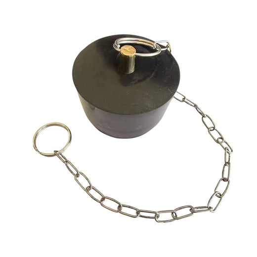 Heavy duty inlet plug with chain