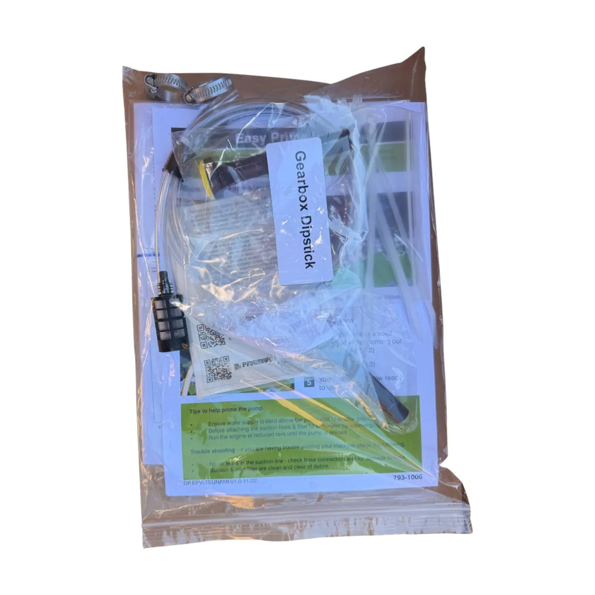 GVS Tsunami Instruction pack with gearbox dipstick