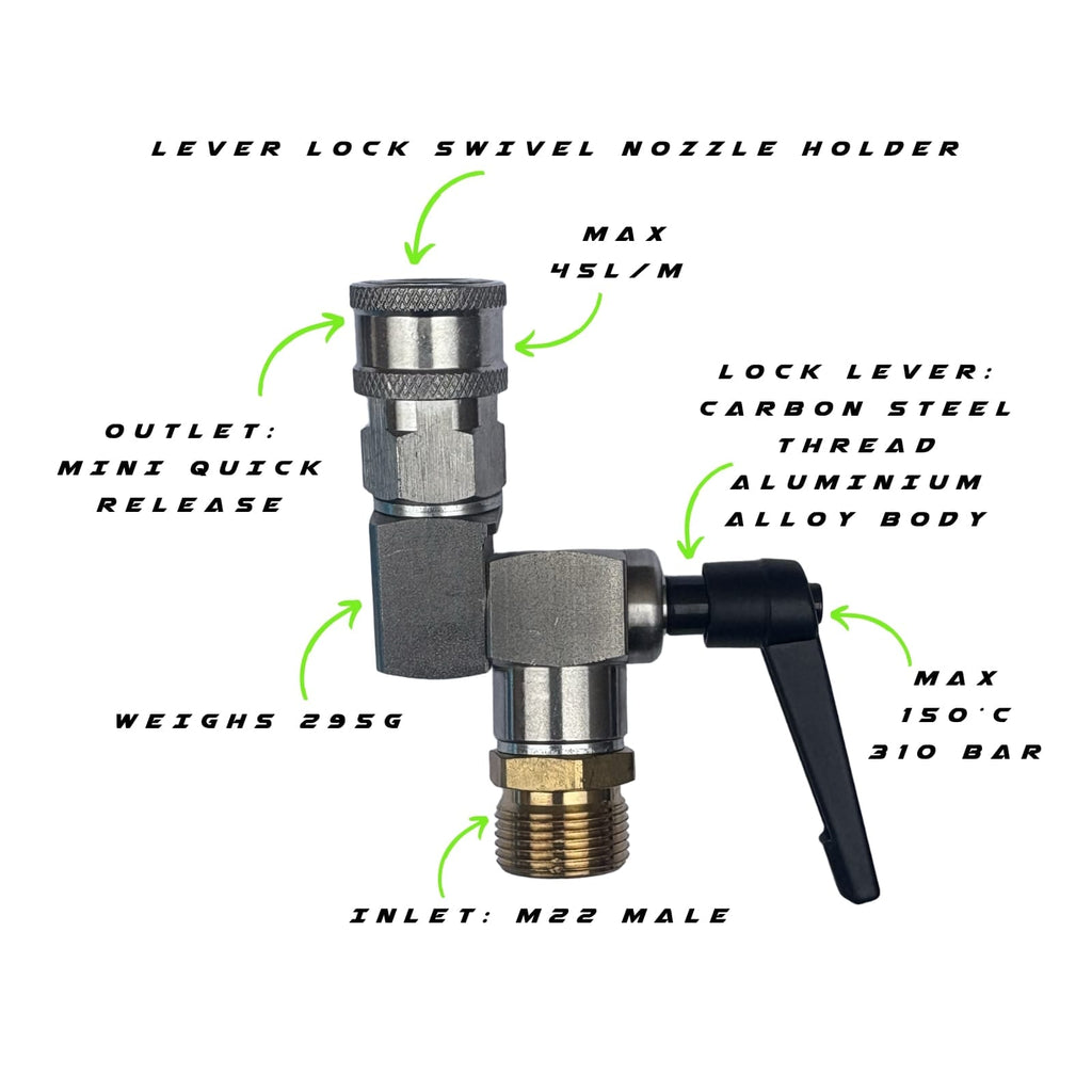 GVS 40 Power Pole - Conversion Kit - Lever Lock Swivel Nozzle Holder