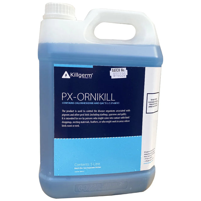 PX-Ornikill for Disease Prevention attributed to bird droppings - 5L