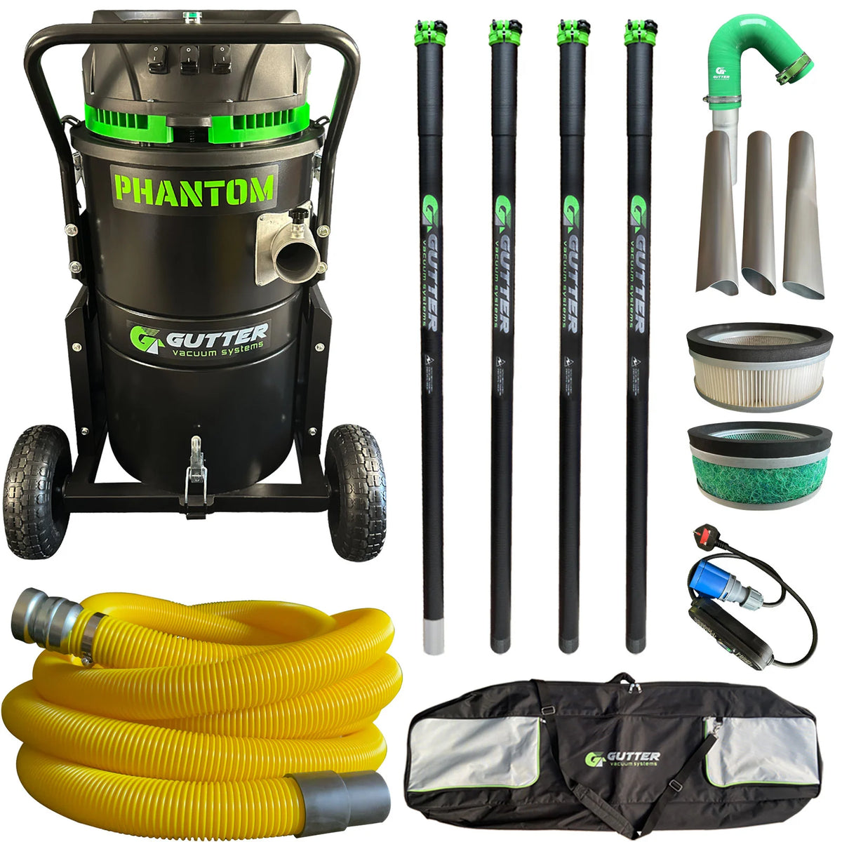 Phantom Gutter Vacuum System With 20ft Pole Kit