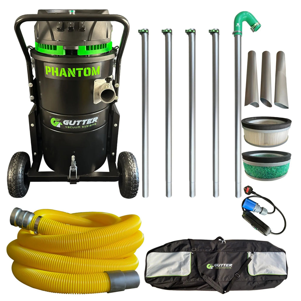 Phantom 3600w Gutter Vacuum Systems with 20ft Aluminium Pole Kit Package