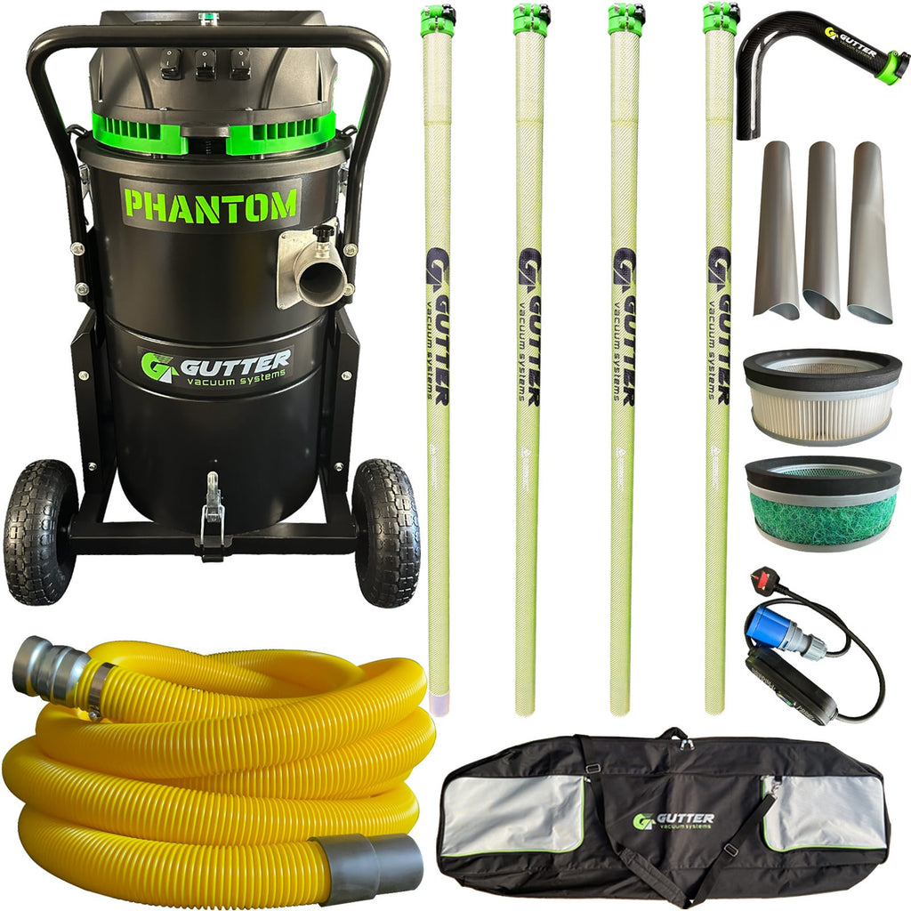 Phantom Gutter Vacuum 20ft Anti-Conductive Pole Package