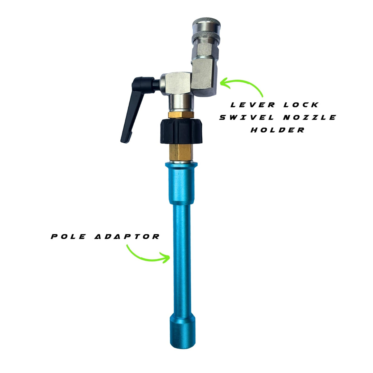 GVS 40 Power Pole - Conversion Kit - Pole Adapter and Angled Nozzle Holder