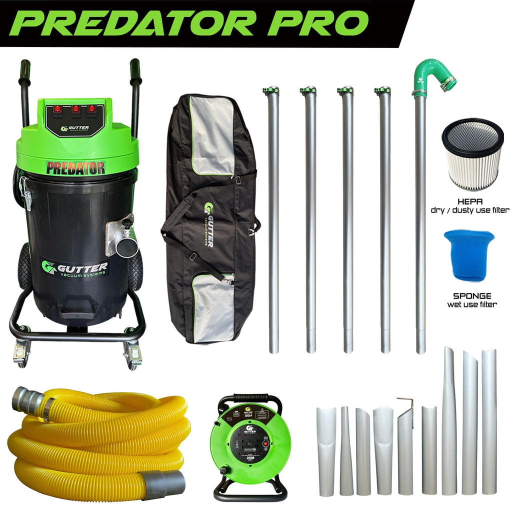 Polypropylene Predator Pro Package - 20ft Aluminium Poles - 10m Hi-Vis hose with 13a 25m Extension Reel