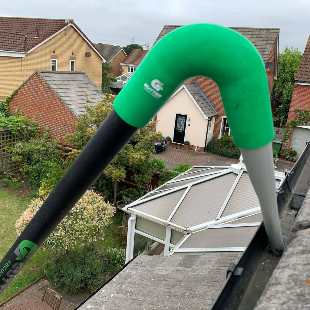 Push Fit Carbon Fibre Pole with Silicone Flexi Neck with 51mm Nozzle - Clearing Gutters