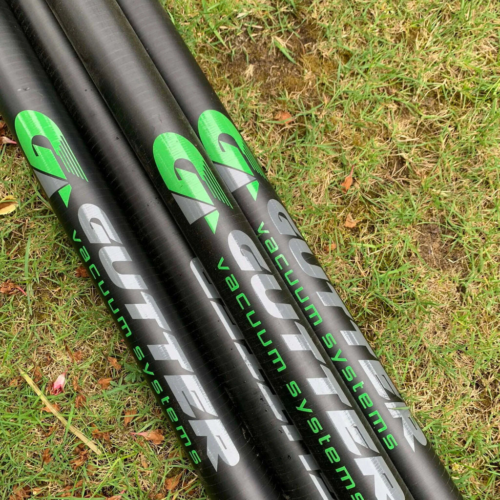 Close up Push Fit Carbon Fibre Poles.