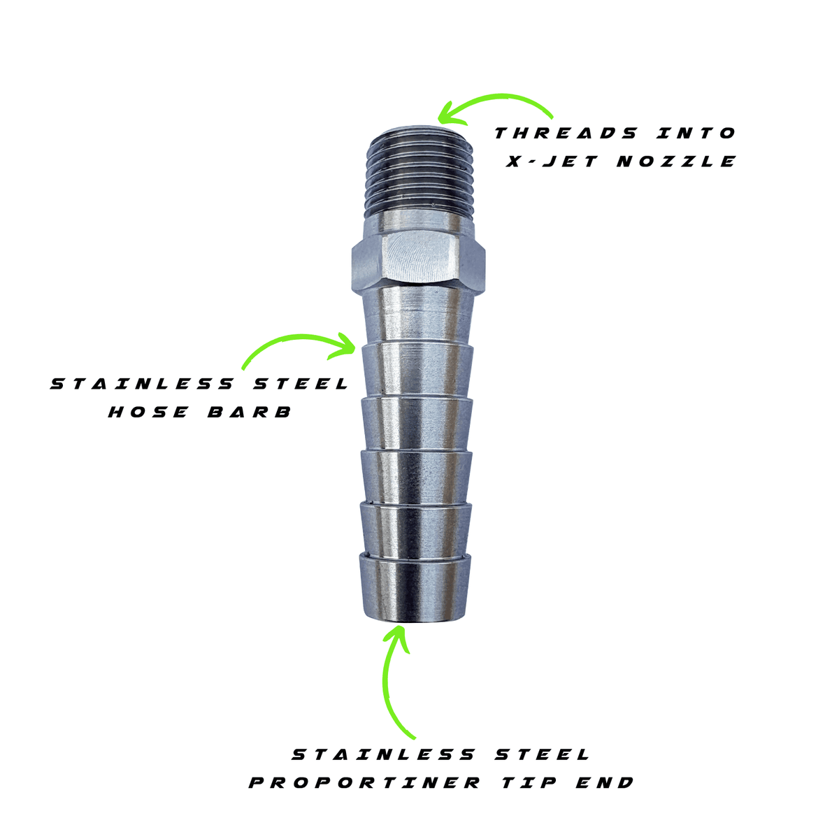 Stainless Steel Hose Barb specifications