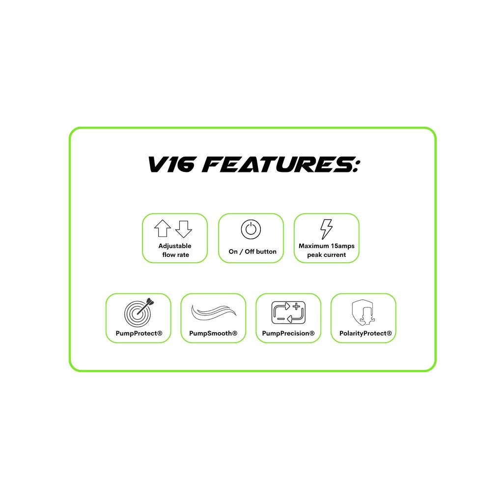 The v16 Pump Controller is perfect for van mounted or purpose built system to help with controlled flow