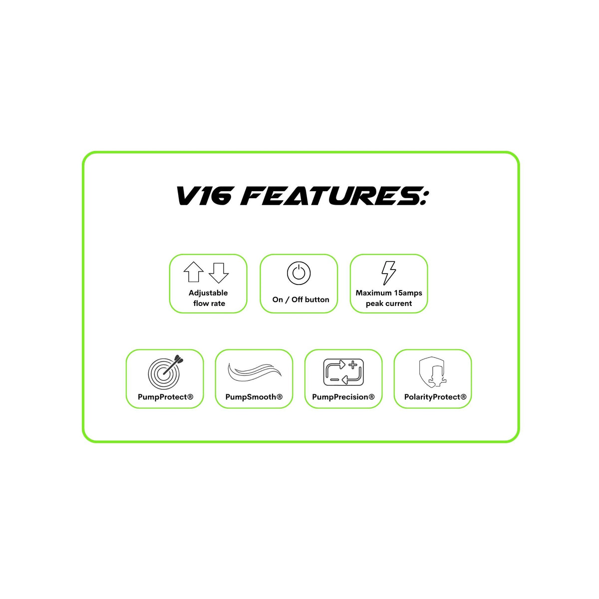The v16 Pump Controller is perfect for van mounted or purpose built system to help with controlled flow