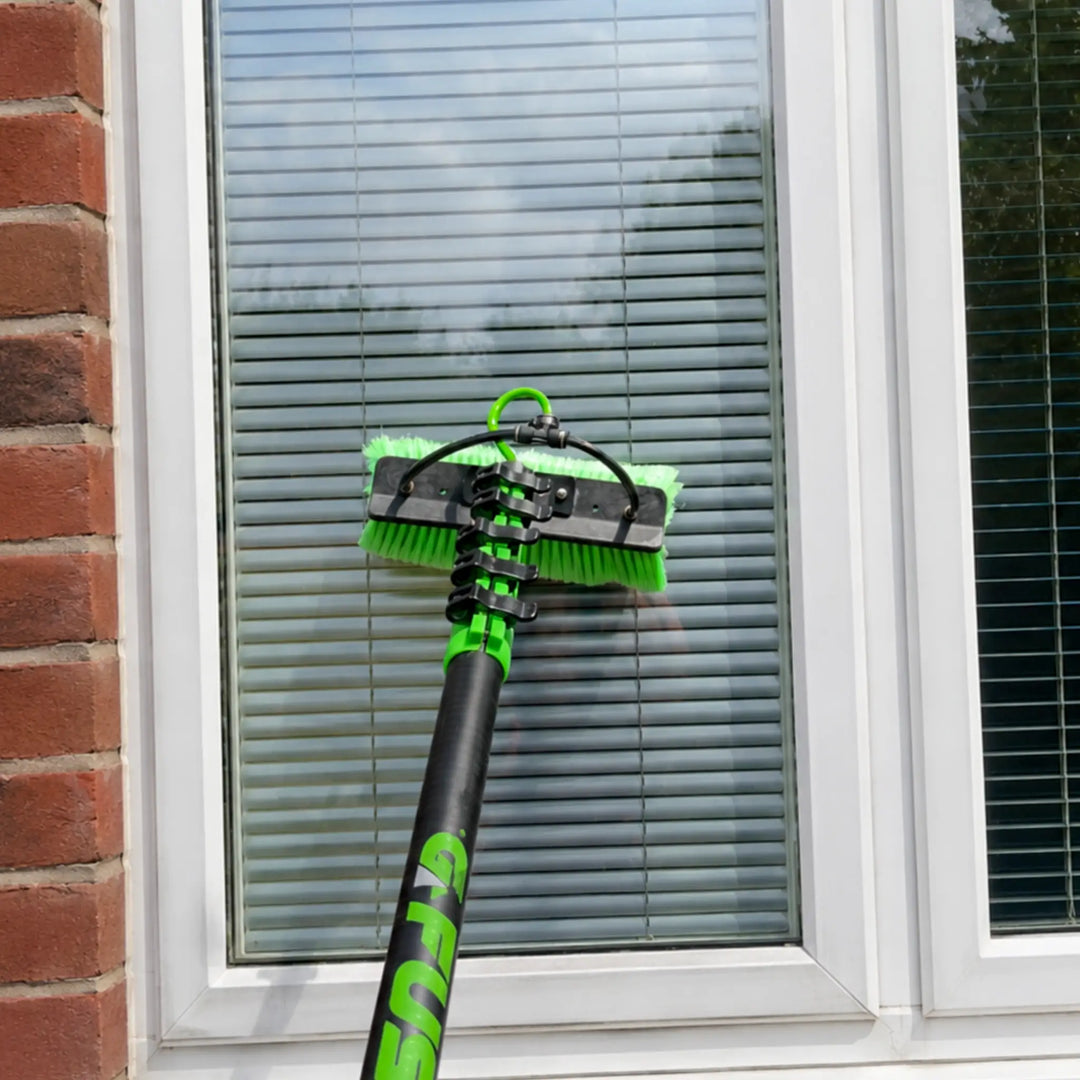Window cleaning equipment and water-fed pole systems