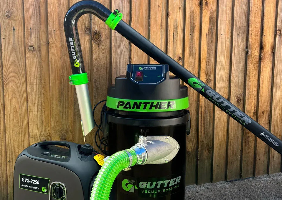 Panther Gutter Vacuum with GVS 2250 Inverter Generator