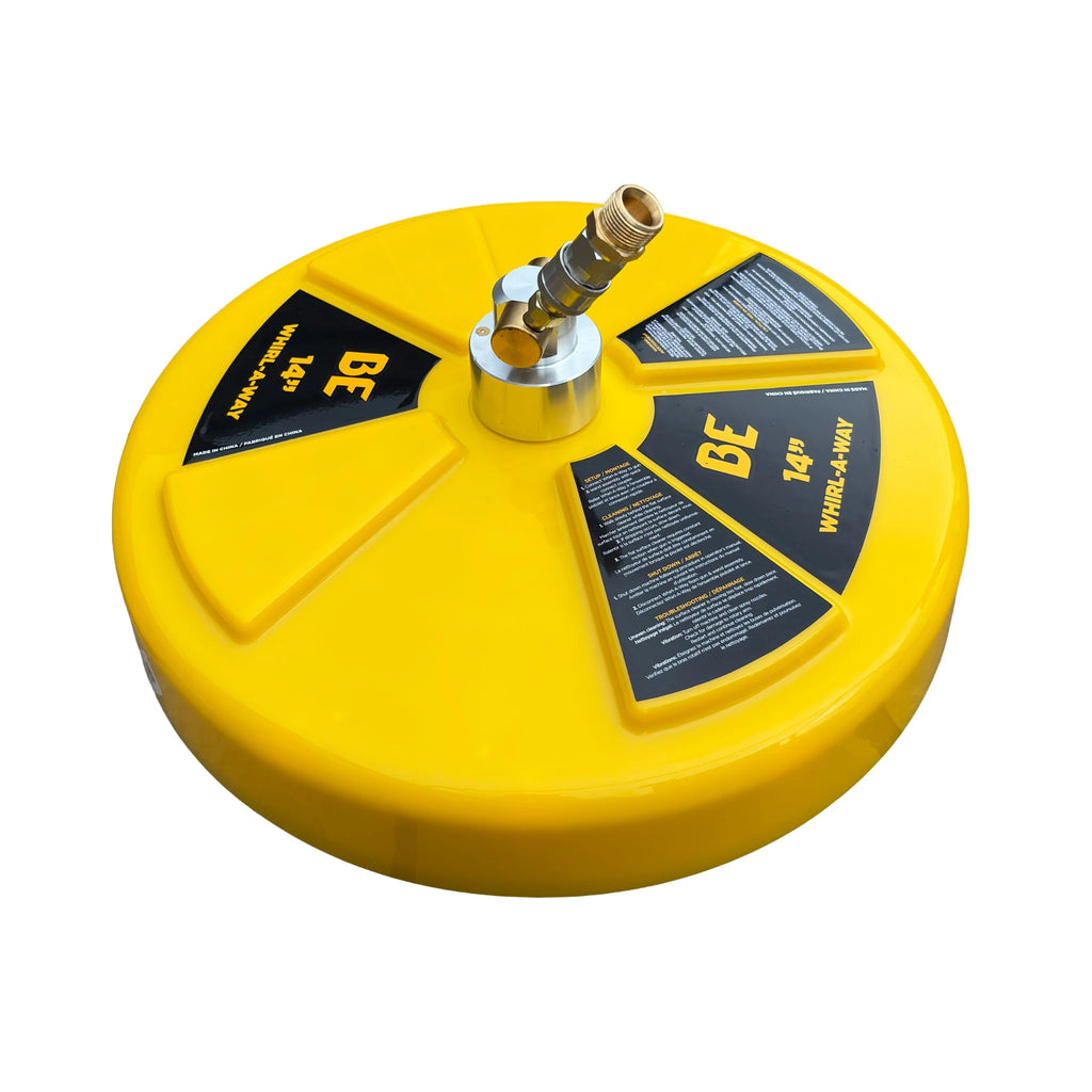Whirl-a-away 14" Flat Surface Cleaner - with coupler to fit GVS Power Pole